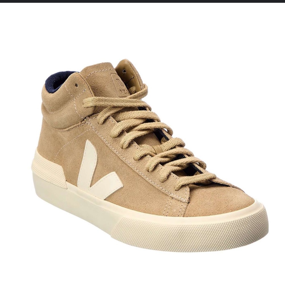 Veja Men’s High-Top Leather (Suede) Sneakers Size 9 Men’s in Sand GUC
